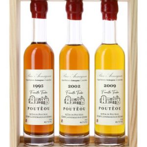 Coffret de dégustation d'armagnac : 2009, 2002 & 1995