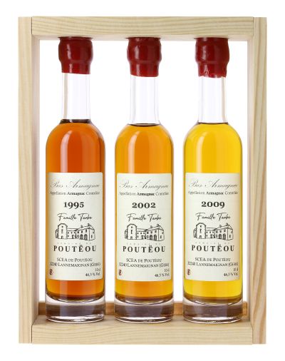 Coffret de dégustation d'armagnac : 2009, 2002 & 1995